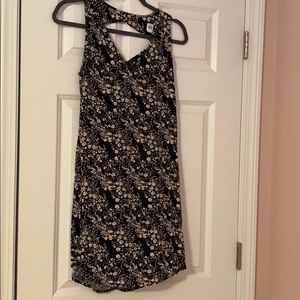 Black floral gap sun dress